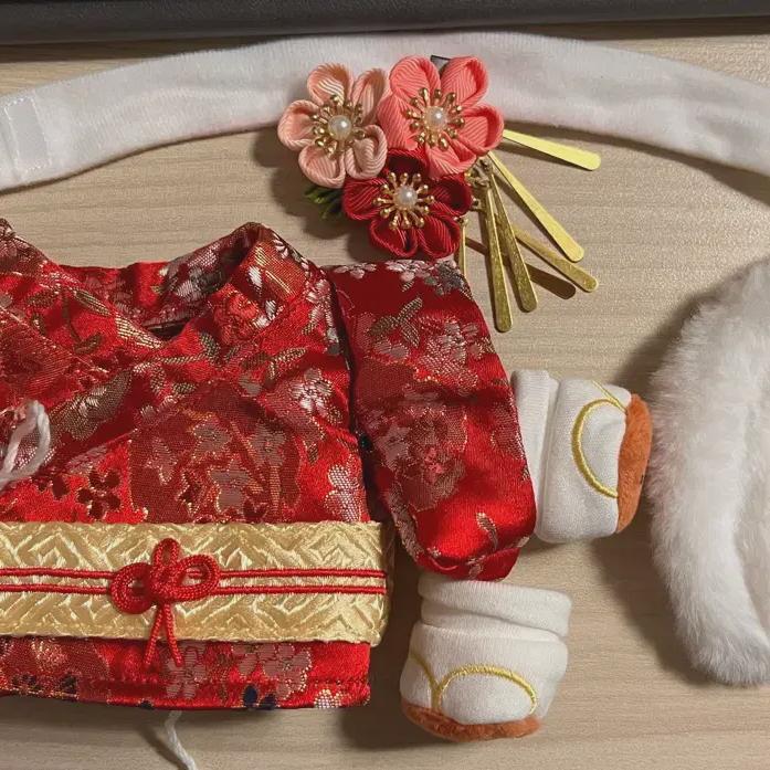 

Кукольный шкафчик красное кимоно 20 см хлопок одежда для кукол