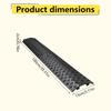 Cable Ramp Outdoor Traffic Speed Bump Weather Resistant Speed Bump Cable Protection For Sidewalk Road Garage Driveway Asphalt