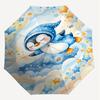 1PC Penguin Umbrella-8-Rib Reinforced, Automatic Open, Lightweight & Durable, Fashion Accessory for Outdoor, H0353