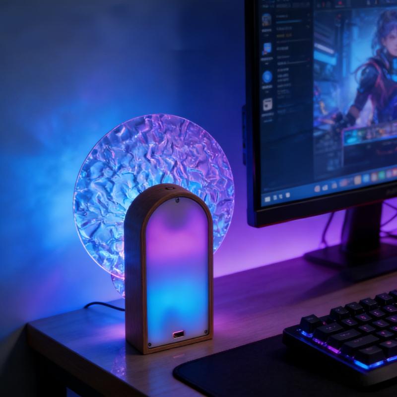 Sunset Water Ripple Night Light Bedroom Bedside Lamp Internet Celebrity Sunset Light Romantic Atmosphere Lamp