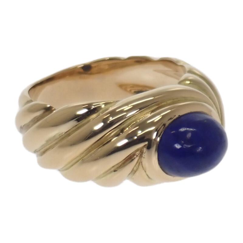 Chaumet #12(JP Size) Ring K18 Yellow Gold/lapis Lazuli Women