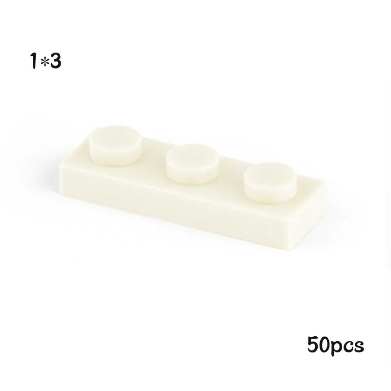 50pcs Plate 1x3 3623 Compatible with Famous Brand Building Block Classic Building Blcok Toys MOC DIY