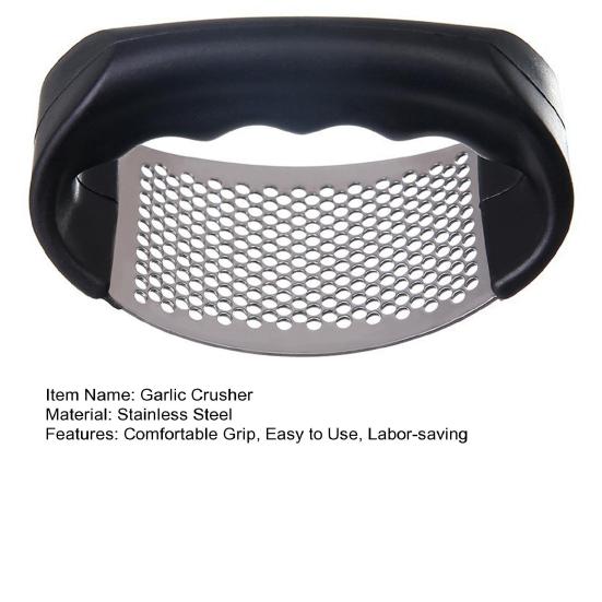 Garlic Crusher Labor-saving Sharp Blade Stainless Steel Multi-function Handheld Garlic Ginger Grinding Slicer Daily Use