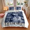 Set di Biancheria da Letto Taylor Swift Era Midnight 3 Pezzi per Tutte le Misure Nuova Coperta Letto Stampa 3D Piumone Copripiumino Federa Decorazione Camera da Letto