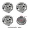 AAEW1 4 vnt. Automobilio rato stebulės dangtelis ABS medžiaga Automobilio ratlankio centrinis dangtelis Mazda Speed 2 3 5 6 Atenza CX5 CX8 CX80 CX70 CX90 MX5 CX3 MX30 CX60 CX30