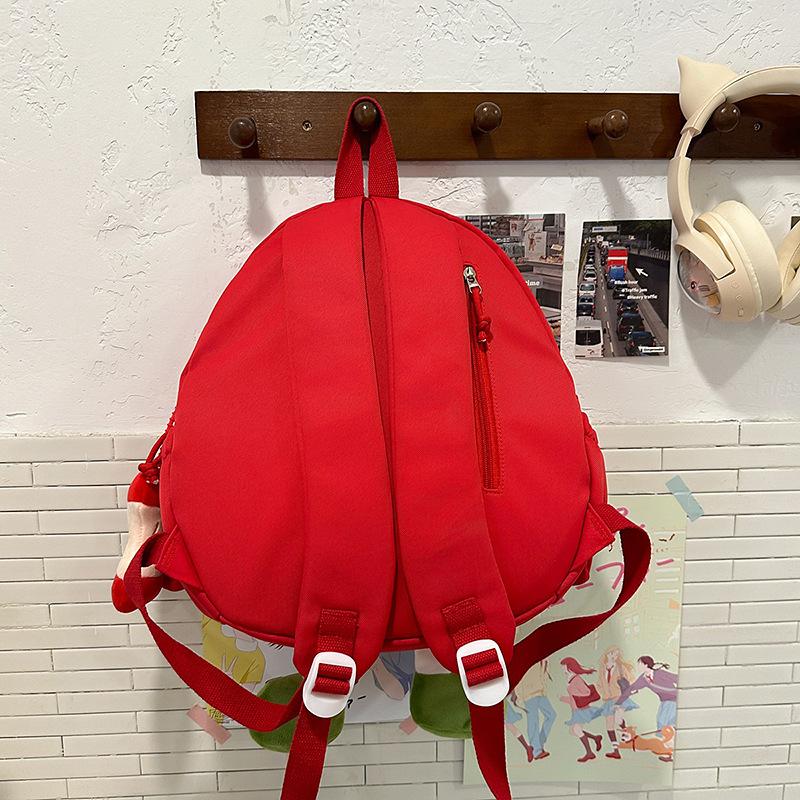 School Bag 2025 Cute Apple Cartoon Large Capacity School Bag Travel Leisure Commute Light Backpack