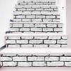 6 Strips Simulation StoneStair Stickers Vinyl Self-Adhesive Refurbished Staircase Decals 39.37 X 7.08 Inch for 6 Steps