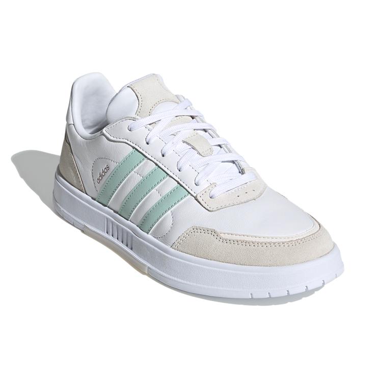 adidas Womens Courtmaster 'Green Tint' (women's sizes) Cloud White / Green Tint / Orbit Grey Skate Shoes FW2896