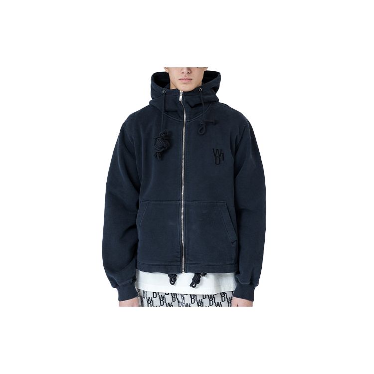 WE11DONE Embroidered Teddy Cartoon Sweatshirt Unisex sweatshirt Navy-Blue WD-TH9-20-124-U-NV