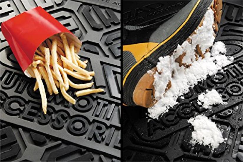 GARSON DAD Floor Mats for Toyota Hiace 200 Rubber Mats for Outdoor and Washable and Excellent Features Spiked (Driver's Side) HA360-01. D.A.D.