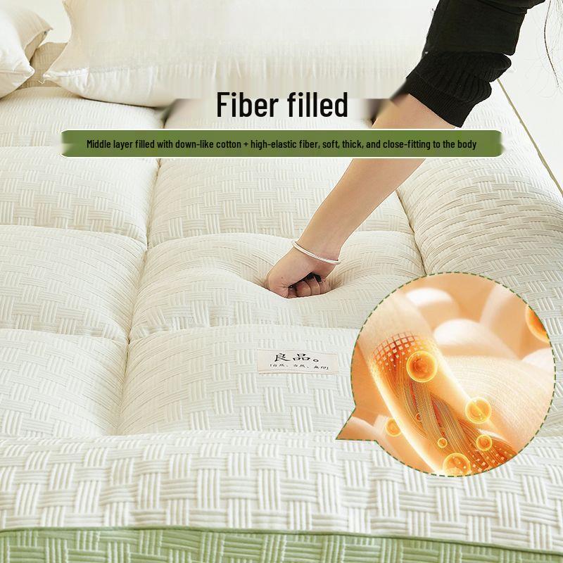 Enhanced Soybean Fiber Mattress Pad for Dorms and Rentals