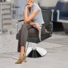 Salon Stylist Chair, 360 Swivel Revolving Barber Chair, 440 lbs Weight Capacity, Adjustable for Hairdressing & Beauty Parlor Use