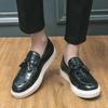 Fashion 2025 New Men's Big Size 38-48 Tassel Loafers British Style Casual Shoes Genuine Leather Slip-On Non-Slip Sole Fashion Footwear