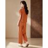 D.F.DEAR Women's Sleeveless Shirt & Wide-Leg Pants Set