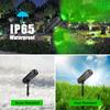 Outdoor Solar LED Wall Light IP65 Waterproof Adjustable Solar Energy Landscape Spotlights Green Warm Uplight for Trees Garden
