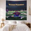 Messi Custom Your Name Wall Decor Tapestry Art For Pet Memorial Birthdaywedding Party Backdrop Family Gift