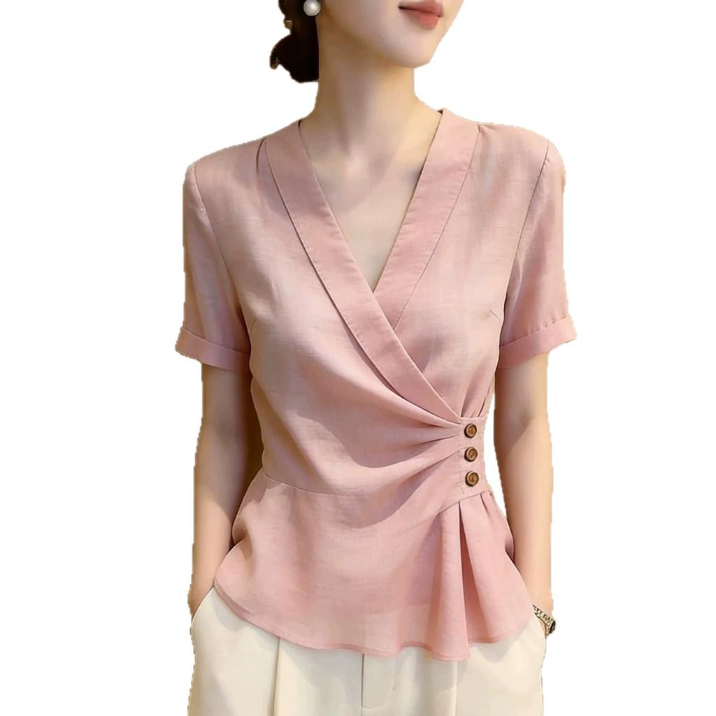 Summer New French Design Sense Niche Fashion Temperament Women's Clothing Unique Beautiful Super Good-looking Top Women