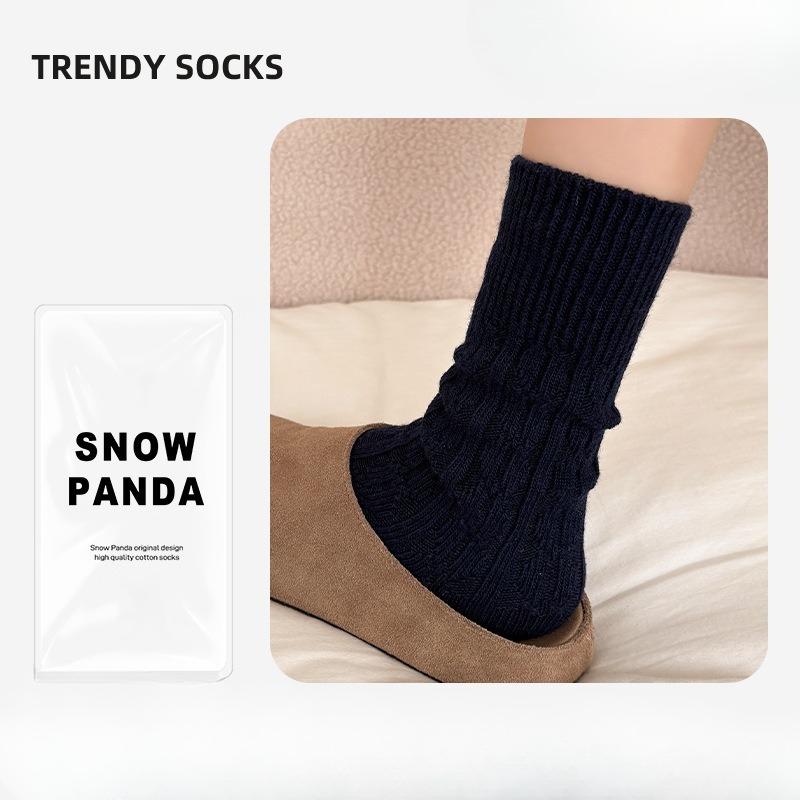 Wool Mid-calf Socks - Children's Winter Thick and Warm Sleeping Socks - Retro Multi-purpose Long Socks - Women's Socks