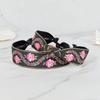 Maia Pearl Flower Jacquard Hairband A - Plain Pink
