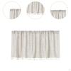 Curtain Valance for Kitchen , Short Design with Blackout Option and Rod Pocket