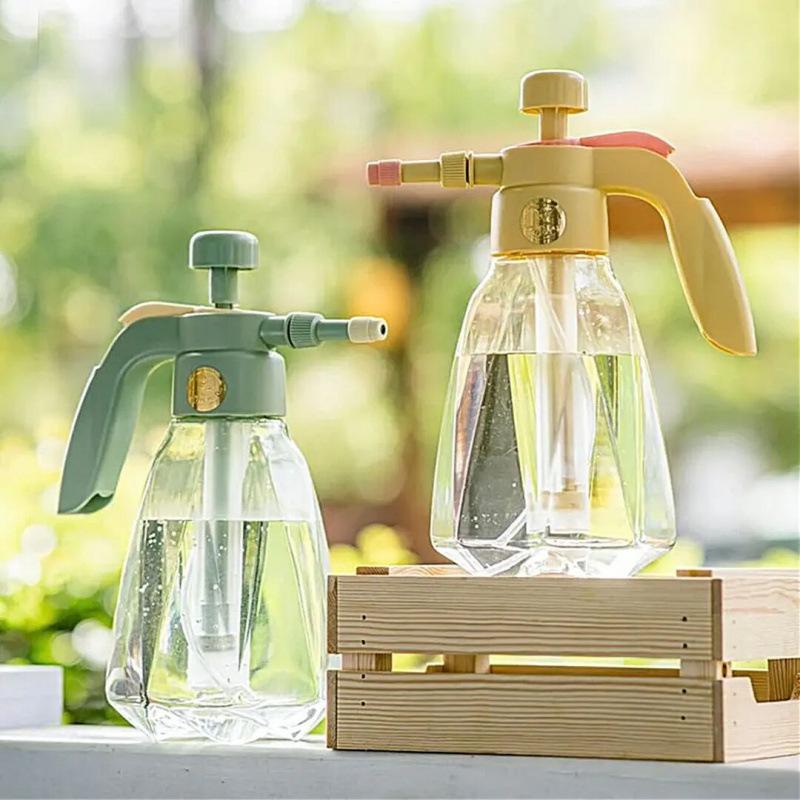 Manual Air Pressure Mist Sprayer for Flowers Light Green