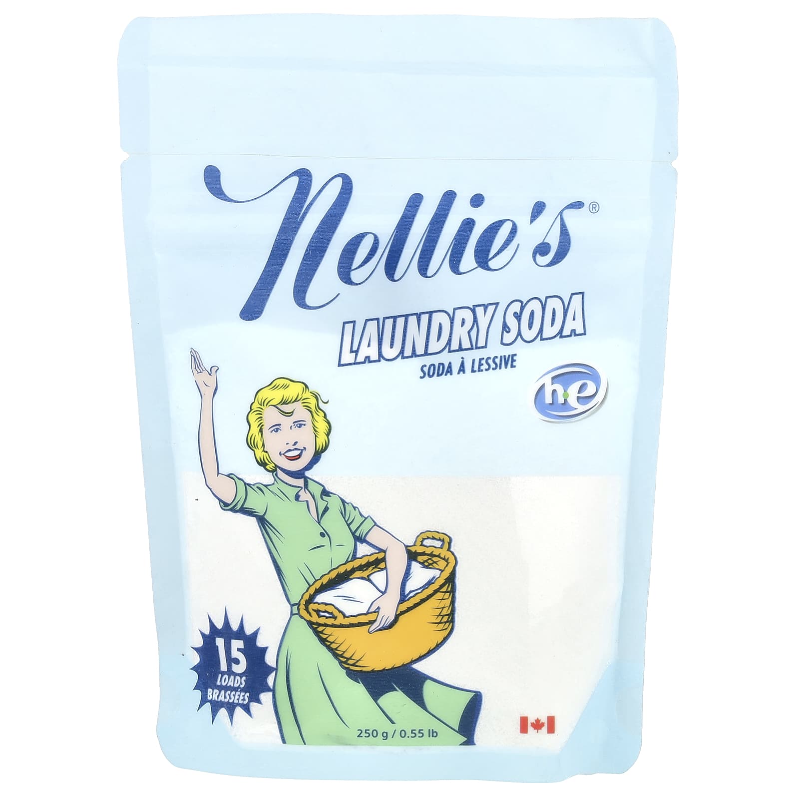 

Nellie S, Laundry Soda, 15 Scoops, 250G(0.55Lbs)