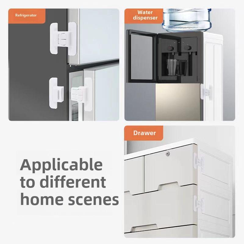 5Pcs Baby Safety Refrigerator Lock Cabinet Door Locker Buckle Home Kids Security Protection Anti-Open Water Dispenser Locks