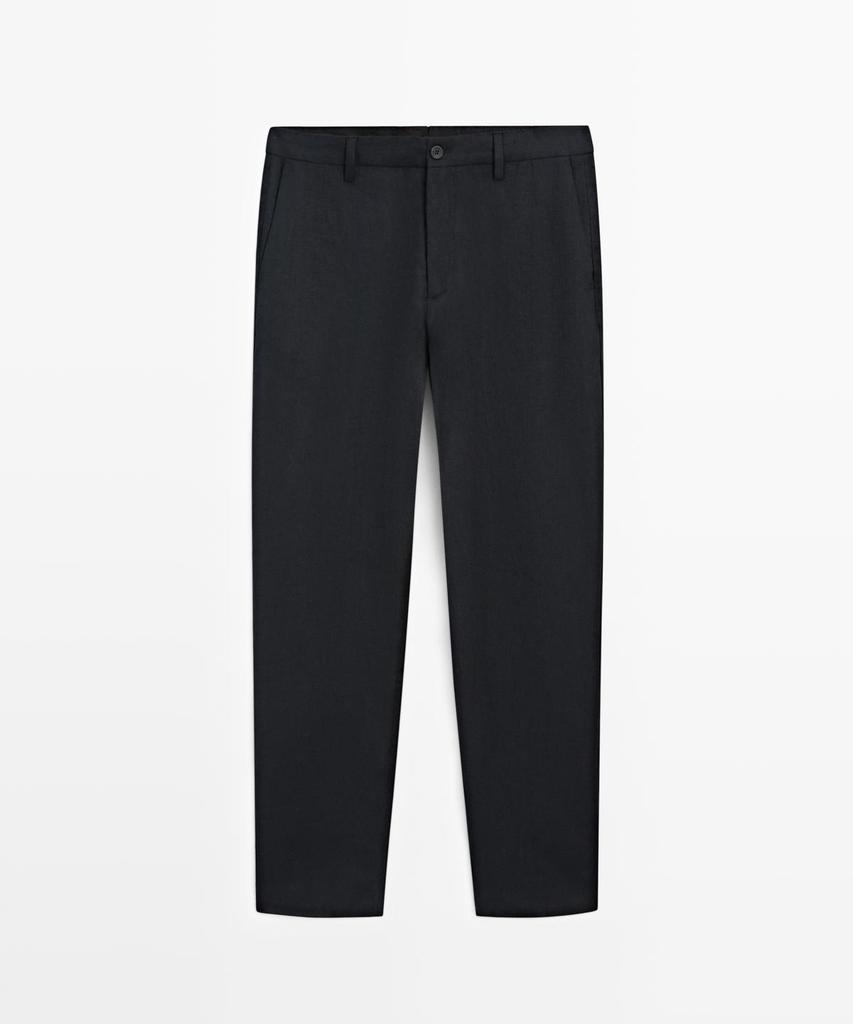 Masimodutti Linen Suit Pants