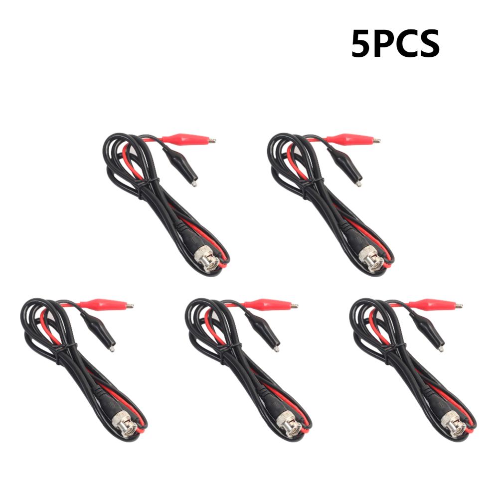 1m Digital Oscilloscope BNC Probe Test Leads 50 ohm Coaxial Q9 Male Plug to Dual Alligator Crocodile Clip Test Line Cable