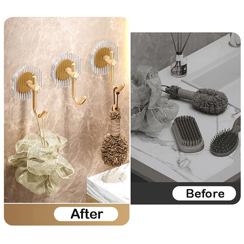 Acryl Wandhaken Badezimmer Selbstklebender Handtuchhaken Kein Bohren Wandmontierter Handtuchhalter Türhaken für Mantel Schlüssel Heimdeko