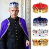 King Crown Hat Royal King Crowns Party Hat King Queen Crowns Birthday Crown Hat Halloween Headwear Costume Accessories