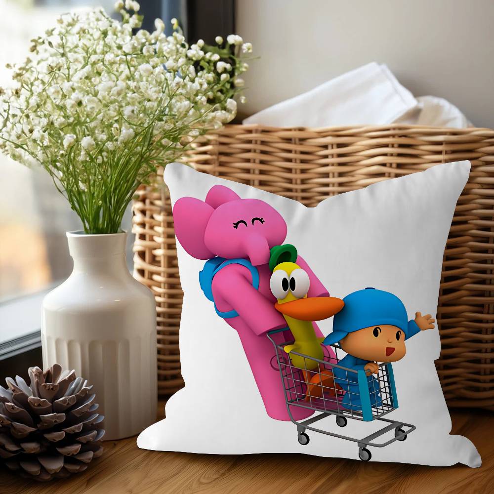 P-Pocoyo Cartoon Pillowcase Toon Gift Cushion Cover Bedroom Home Sofa Chair Seat Decor Pillow Case