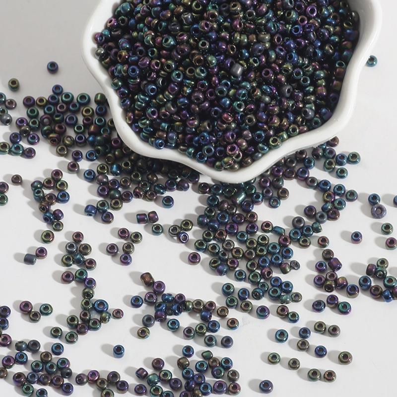 

2/3/4mm Handmade Glass Seed Beads for DIY Jewelry, Cross Stitch, and Accessories 2mm 15g/bag ~1000 pieces