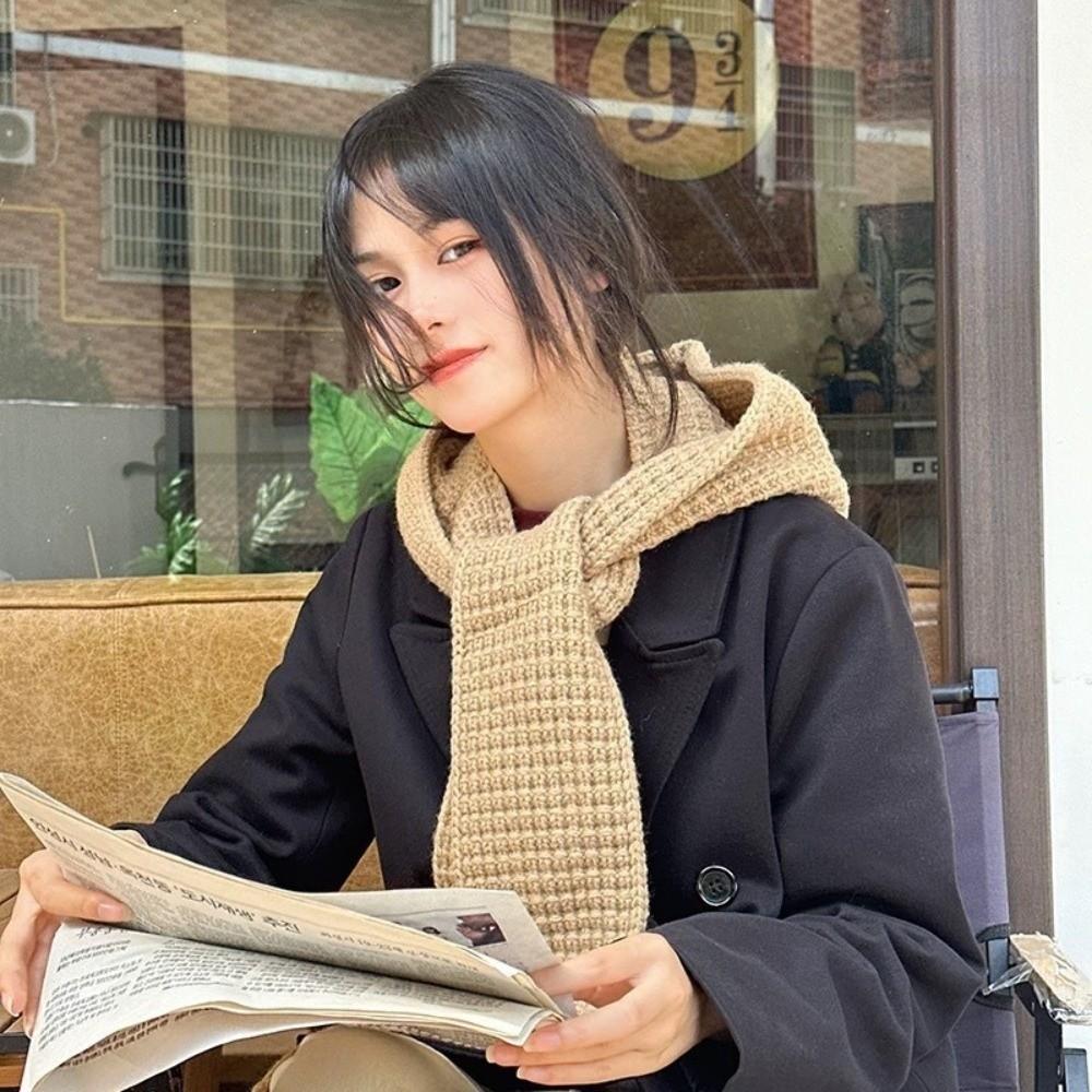 Soft Neck Collar Beanies Caps Ear Protection Winter Neckerchief Hat Knitted Hooded Caps Work
