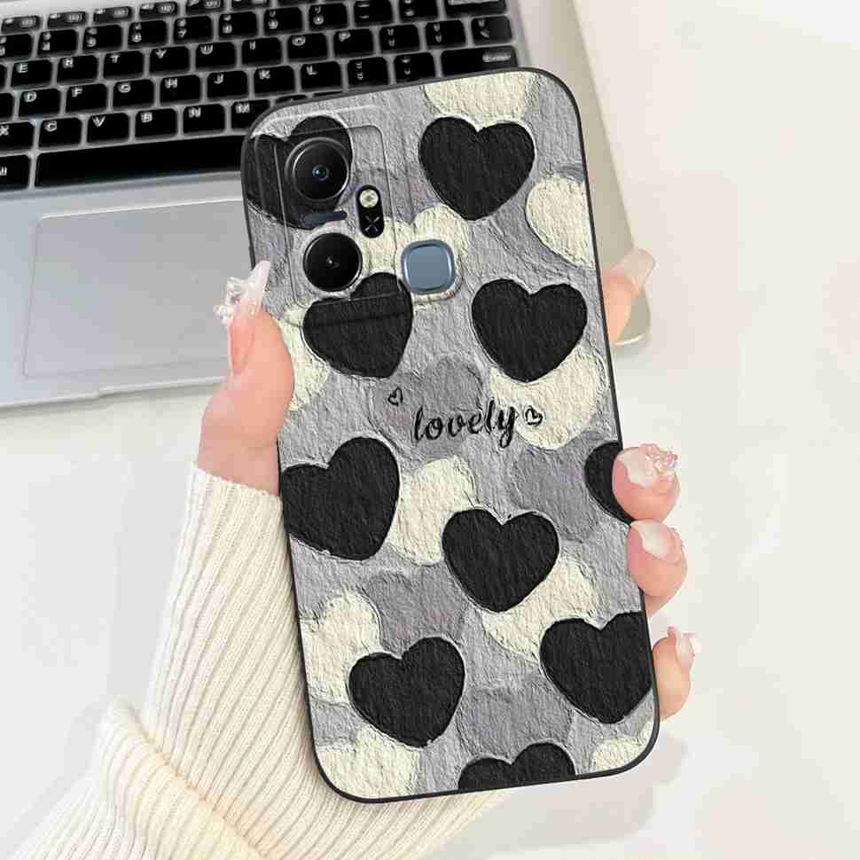 For Infinix Smart 6 Plus X6823C Case Luxury Floral Fashion Soft Silicone Cover For Infinix Smart 6Plus X6823 6.6" Phone Case