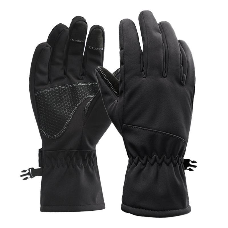 Winter Camouflage Hunting Gloves Warm Non-Slip Fishing Gloves Waterproof Touch Screen Ski Camping Gloves Clothing Gloves L
