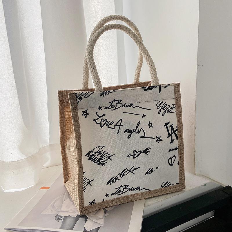 Корейская милая сумочка женская летняя новинка студенческая ручная для ланч-бокса сумка для ланча сумка для перекуса на улице трендовая 895₽