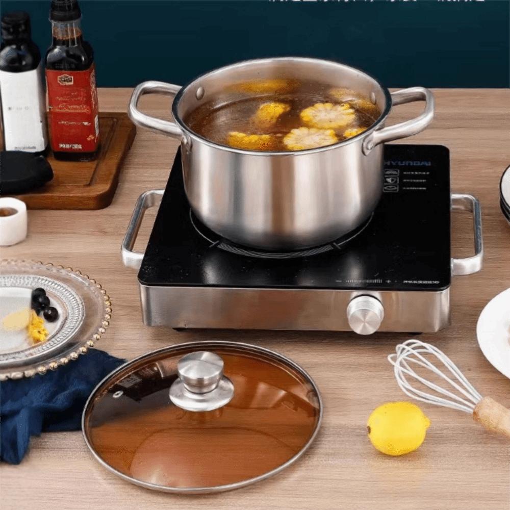 Thickened Soup Pot Flat-bottomed Hot Pot Practical Stainless Steel Stew Pot  Noodle
