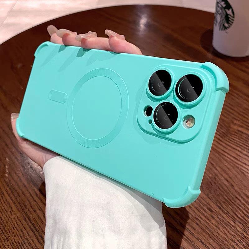 iPhone 15 Pro Max Liquid Skin Frosted Anti-Fall Magnetic Case for Apple 14