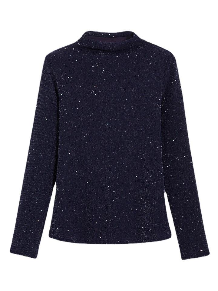 Women's High-neck Mesh Bottoming Shirt, Autumn and Winter, with Glitter Silk Long-sleeved Western Style Small Shirt, Bright Silk Top