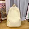 Student Schoolbag Solid Color Campus Backpack Women Large Capacity Backpack