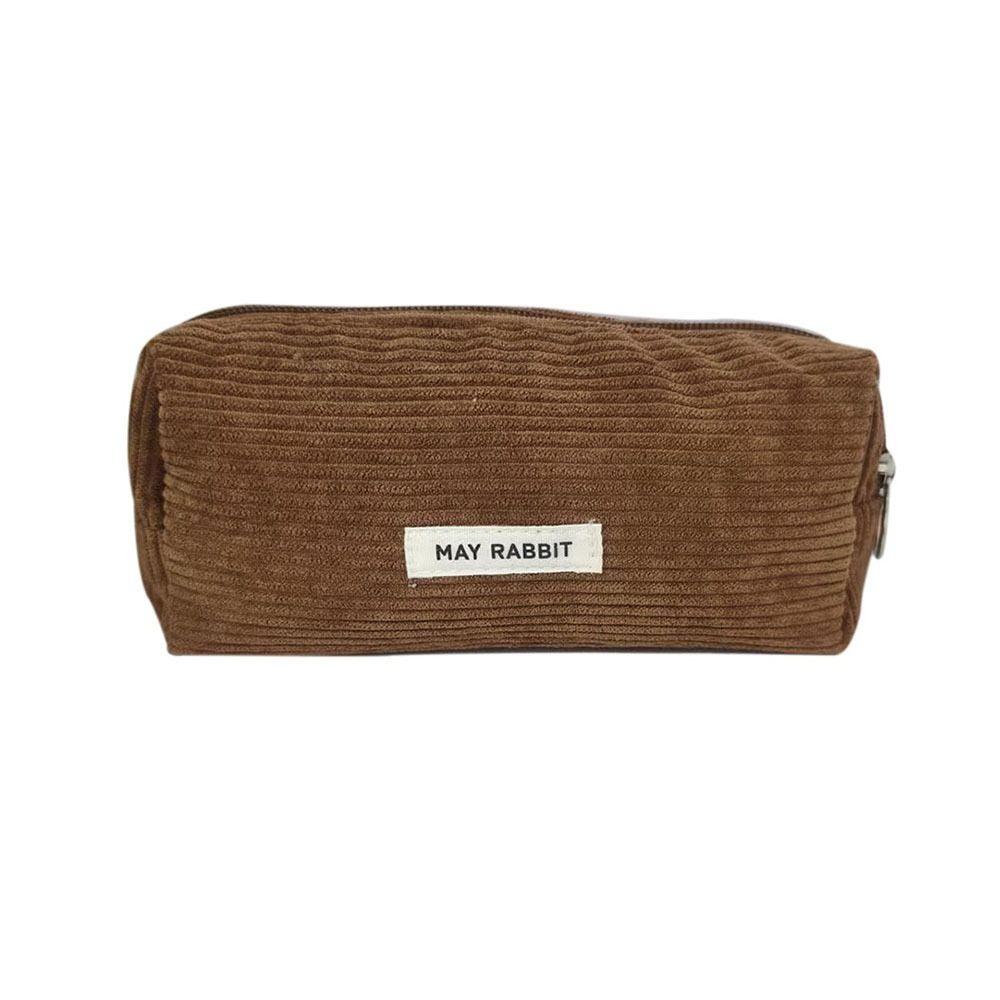 Large-capacity Stationery Storage Bag Corduroy Pen Pouch High Quality Pencil Box