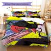 Chainsaw Man Pattern Bedding,Quilt Set Quilt Cover Pillowcase Home Birthday Gift (1 * duvet cover + 2 * pillowcase, without core)