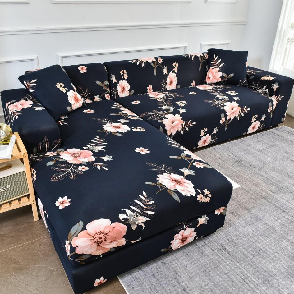 Four Seasons Printed Sofa Cover All Inclusive Elastic Sofa Dust Cover Single Double Three Or Four Anti Slip Tight Bag Seat Cushion