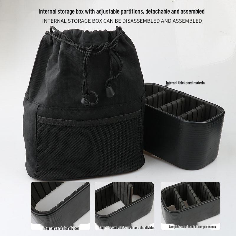 New Large-Capacity Drawstring Makeup and Toiletry Travel Bag with Compartments