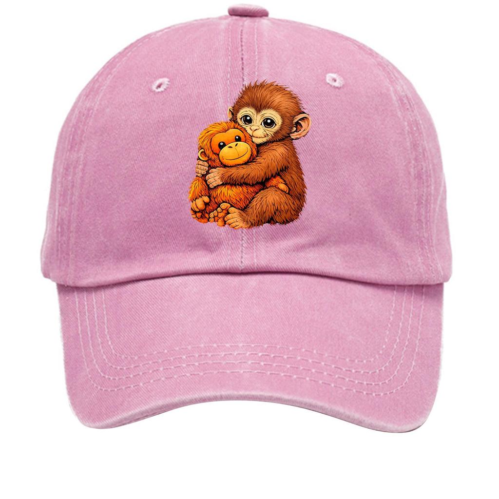 Boné de Beisebol de Algodão Lavado com Topo Mole Desgastado Estampado Chapéu Jeans para Homens, Chapéu Retrô Europeu e Americano