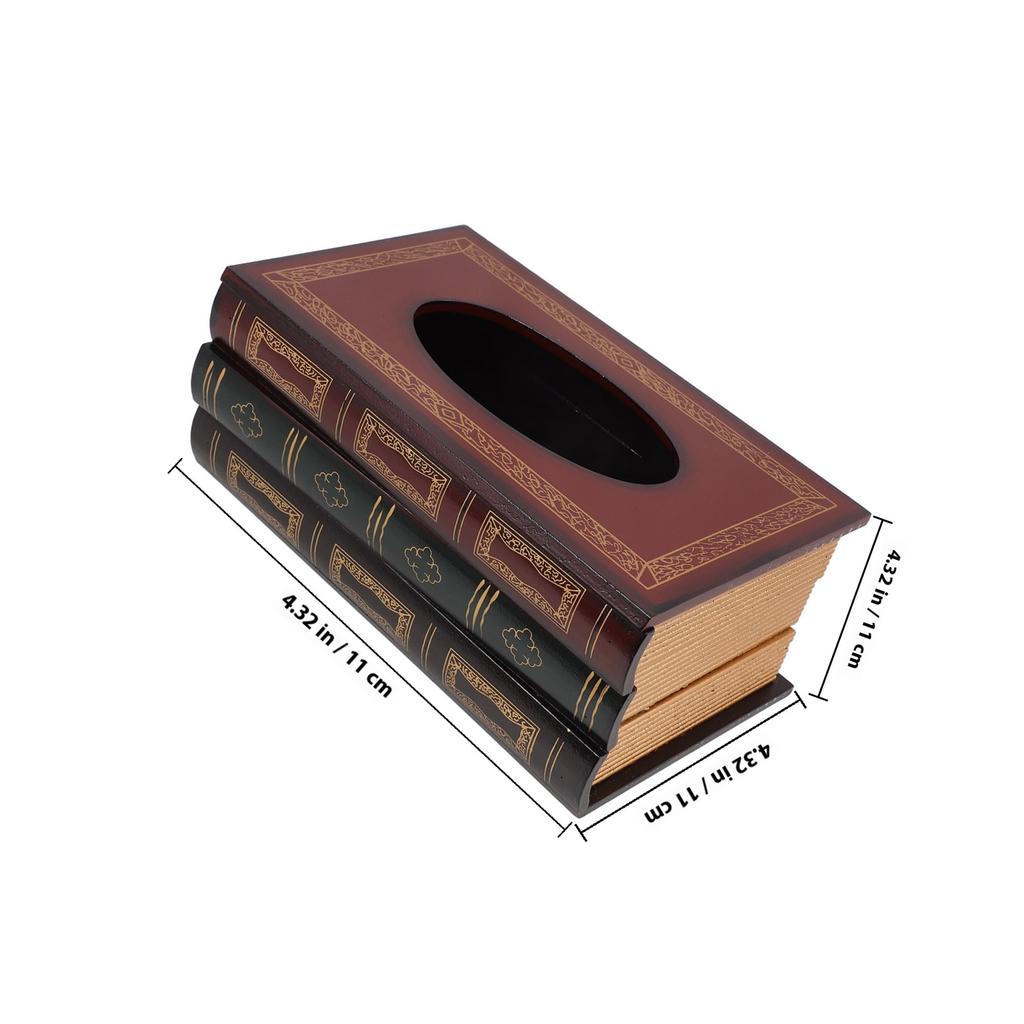 Wood Rectangular Tissue Storage Box Cover Large Capacity Desktop Tissue Holder Paper Towel Organizer Napkin Storage Case