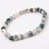 Red Agate Crystal Bracelet: Simple Round Beads, Couple Style Hand Jewelry