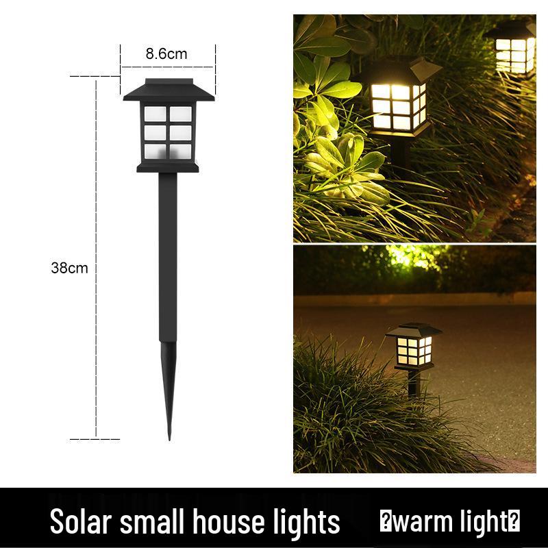 

Solar-Powered Outdoor LED Small House Lawn Lamp - Rainproof Garden Courtyard Light