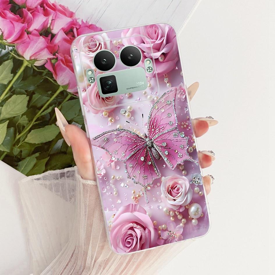 For Realme GT8 Pro 2025 Case RMX5210 Popular Flower Bowknot Soft Slim Silicone Back Cover For Realme GT 8 GT8 RealmeGT8 5G Coque